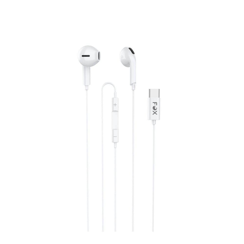 หูฟัง FOX Earbuds with Mic. Type-C FOX-G5 White