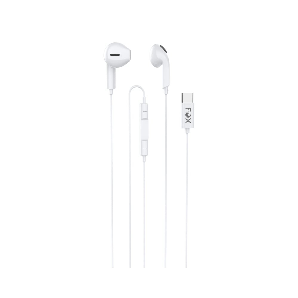 หูฟัง FOX Earbuds with Mic. Type-C FOX-G5 White