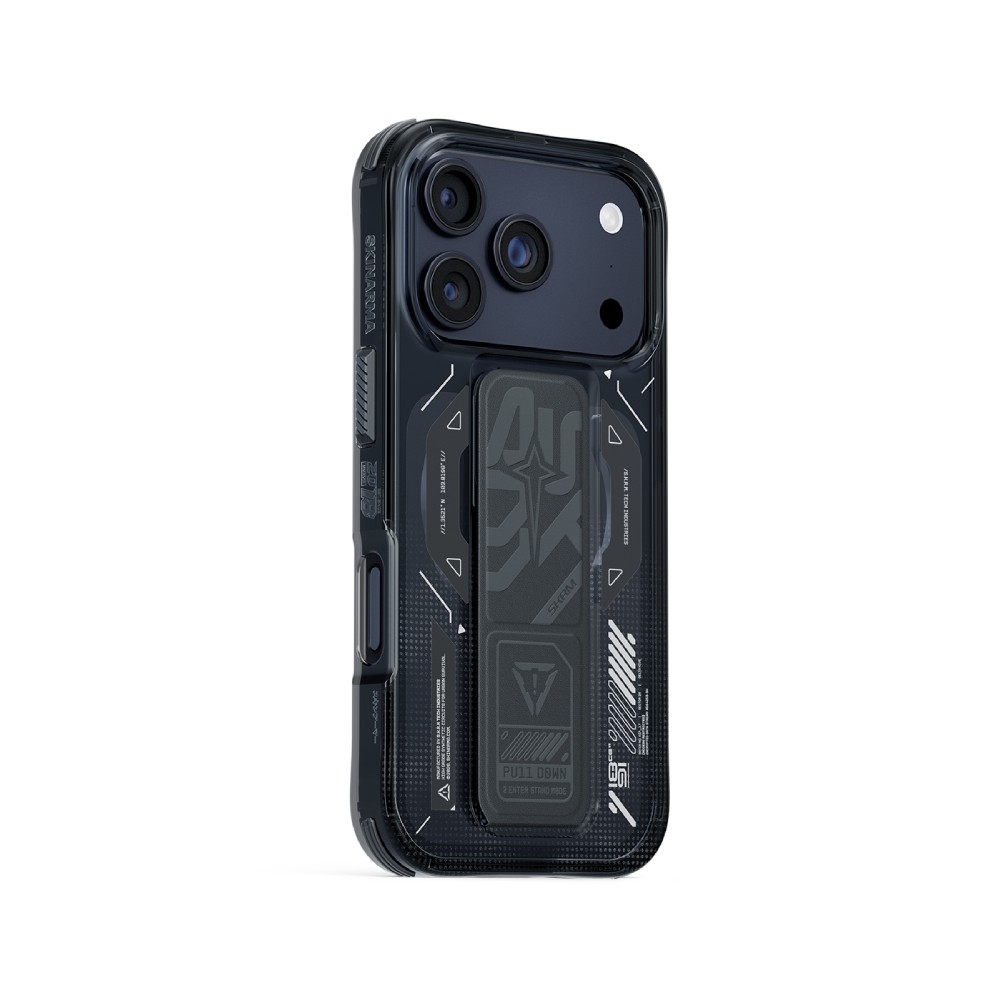 เคส Skinarma iPhone 17 Pro Max Helio Magsafe with GripStand Graphite