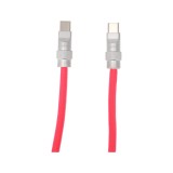 สายชาร์จ QPLUS USB-C to USB-C 1.8M FLEX CORE Pink