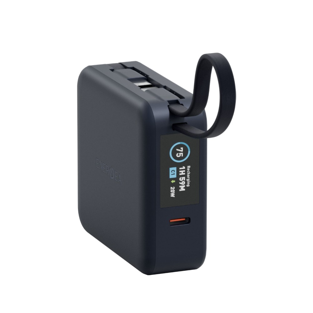พาวเวอร์แบงค์ Energea 10000 mAh Wireless Built-in Cable Magpac Mini Plus Blue (CCC)