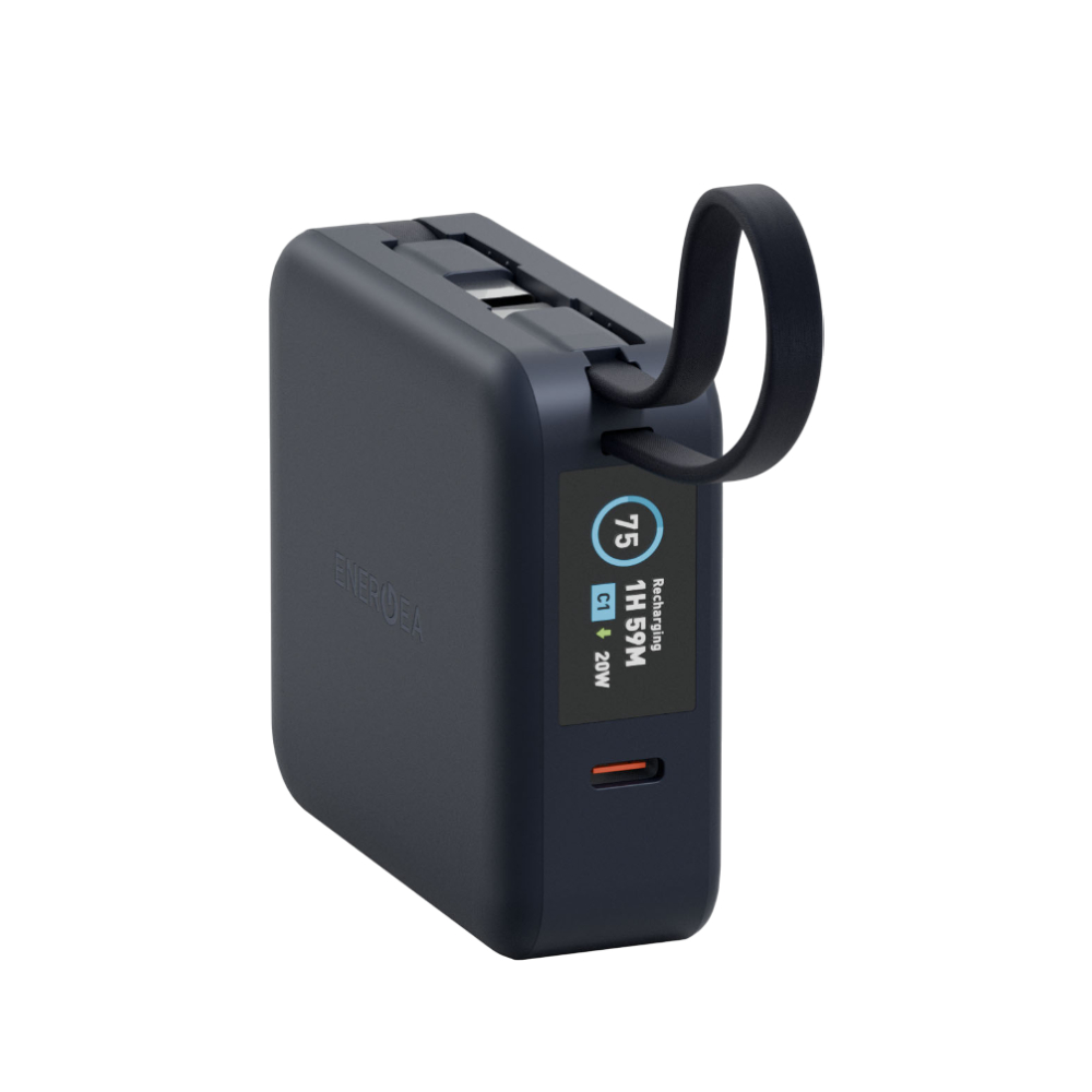 พาวเวอร์แบงค์ Energea 10000 mAh Wireless Built-in Cable Magpac Mini Plus Blue (CCC)