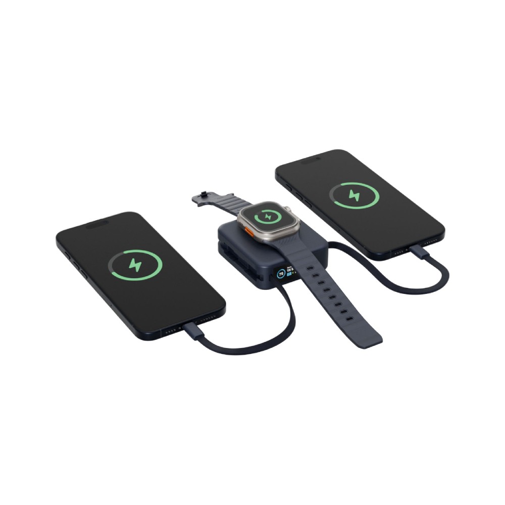พาวเวอร์แบงค์ Energea 10000 mAh Wireless Built-in Cable Magpac Mini Plus Blue (CCC)