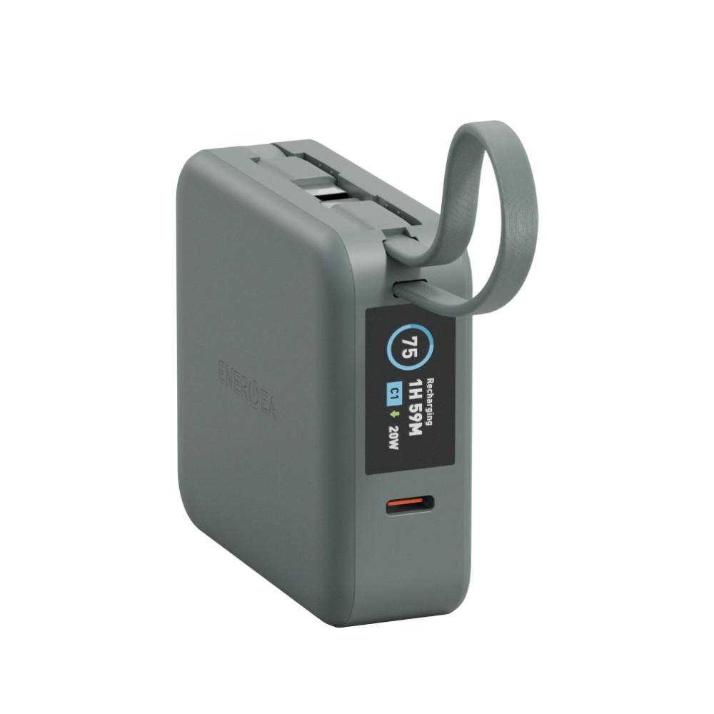 พาวเวอร์แบงค์ Energea 10000 mAh Wireless Built-in Cable Magpac Mini Plus Sage (CCC)