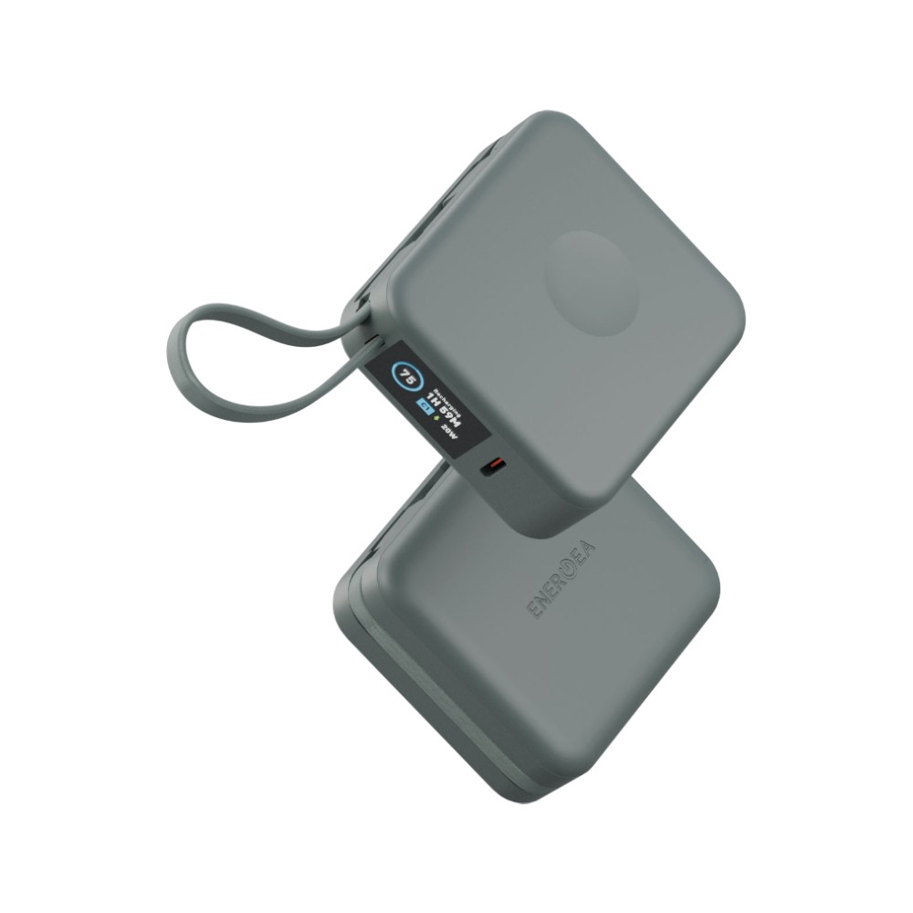 พาวเวอร์แบงค์ Energea 10000 mAh Wireless Built-in Cable Magpac Mini Plus Sage (CCC)