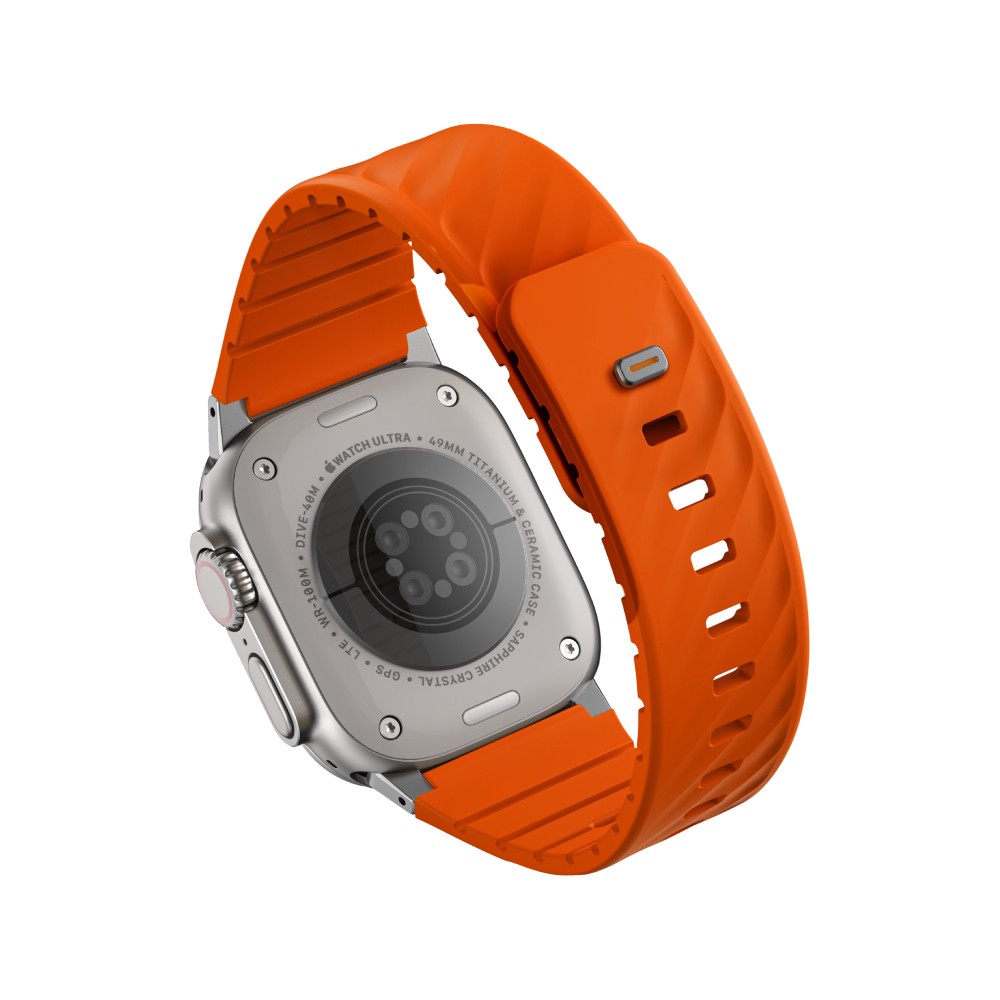 Uniq สาย Apple Watch Strap Series 6,7,8,9,10,Ultra (42/44/45/46/49 mm) Fluo - Volt Orange
