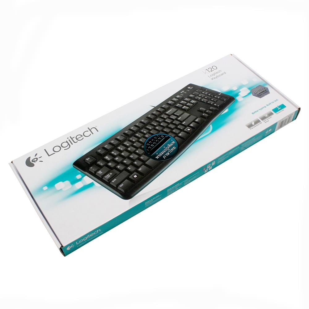 คีย์บอร์ด Logitech Wired Keyboard USB K120 (TH/EN)