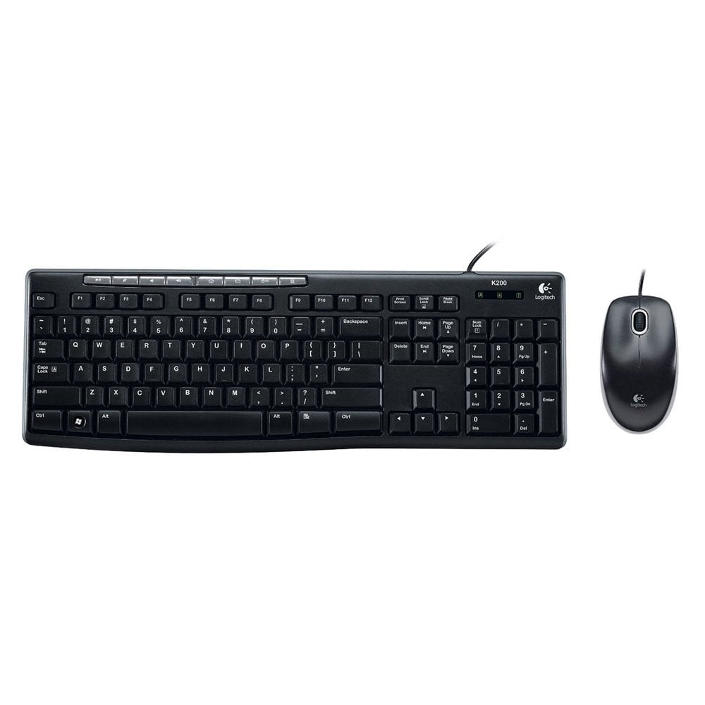 Logitech Wired Mouse + Keyboard MK200 (TH/EN)