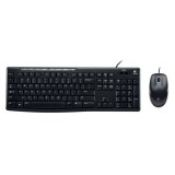 เมาส์และคีย์บอร์ดไร้สาย Logitech Wired Mouse + Keyboard MK200 (TH/EN)