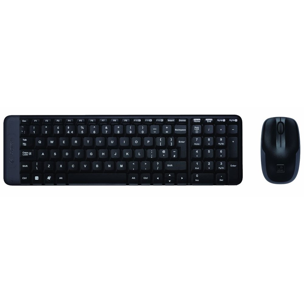 เมาส์และคีย์บอร์ดไร้สาย Logitech Wireless Mouse + Keyboard MK220 (TH/EN)
