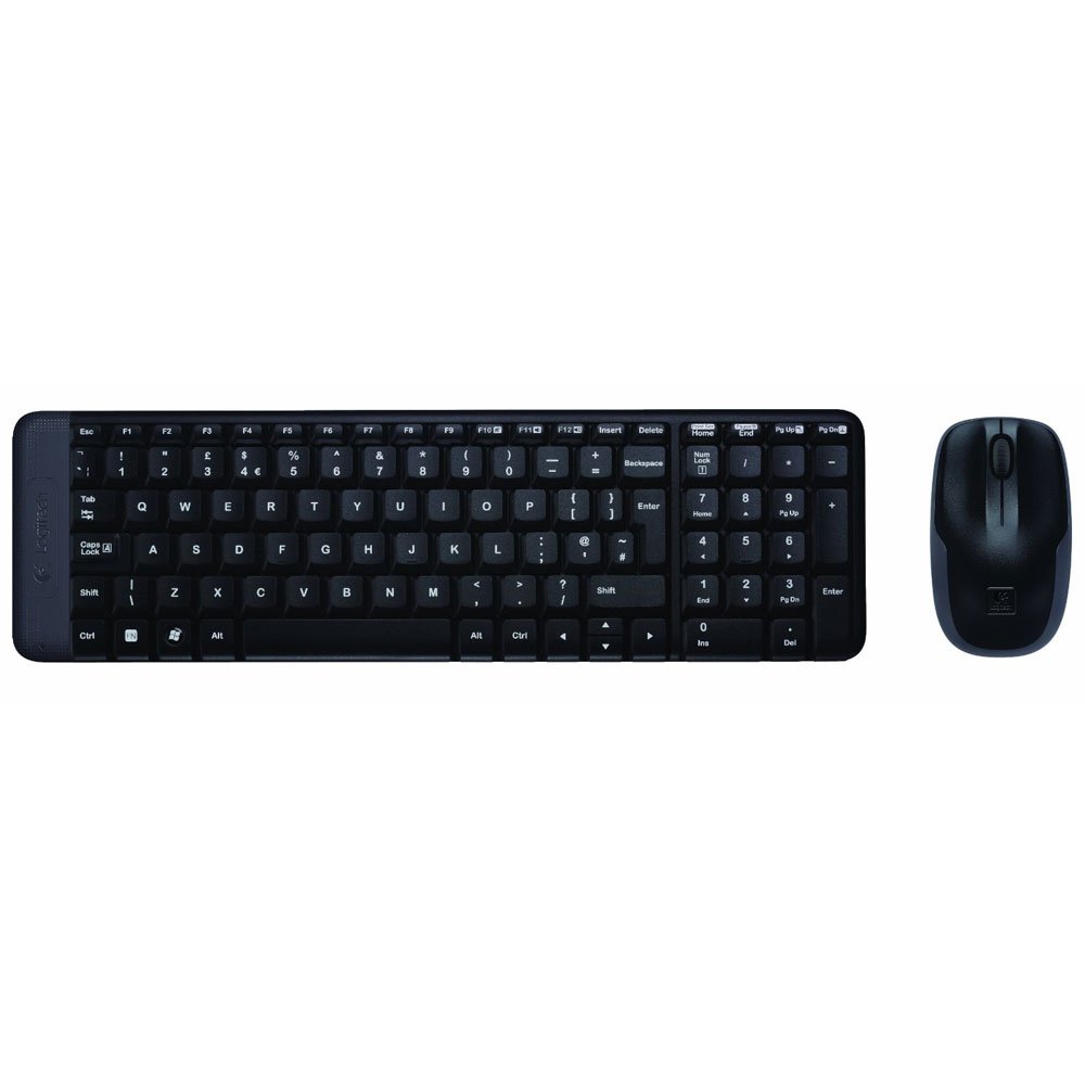 เมาส์และคีย์บอร์ดไร้สาย Logitech Wireless Mouse + Keyboard MK220 (TH/EN)