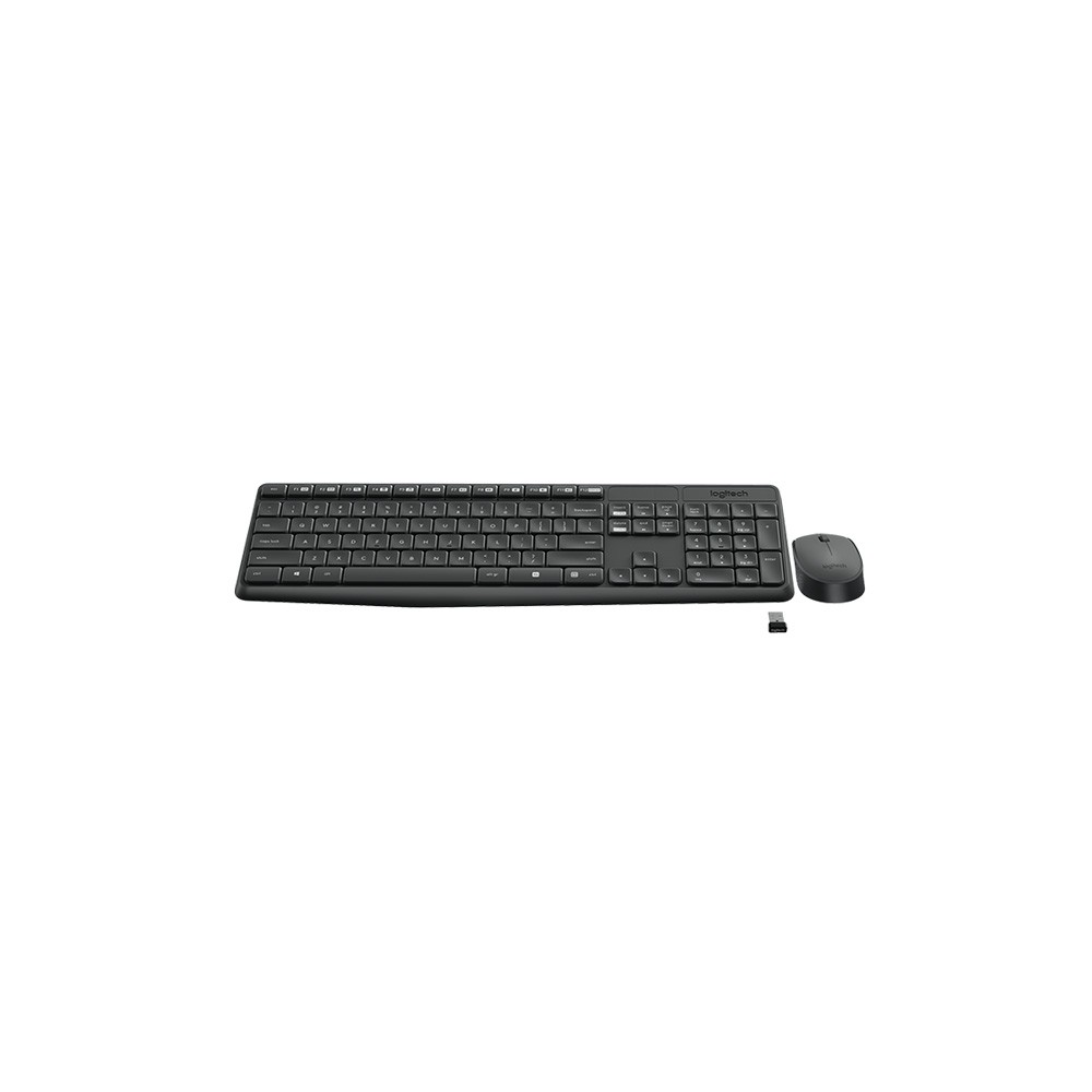 เมาส์และคีย์บอร์ดไร้สาย Logitech Wireless Mouse + Keyboard MK235 (TH/EN)