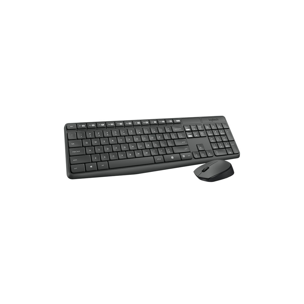 เมาส์และคีย์บอร์ดไร้สาย Logitech Wireless Mouse + Keyboard MK235 (TH/EN)