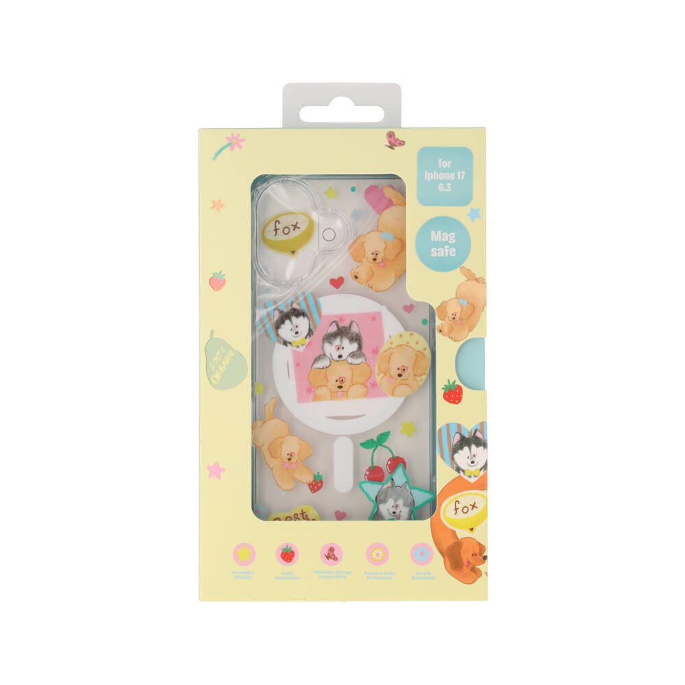 FOX x WORAPEACH เคส iPhone 17 Golden & Husky Magnetic