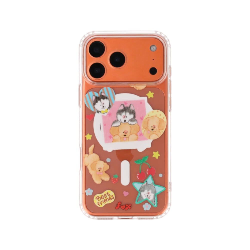 FOX x WORAPEACH เคส iPhone 17 Pro Max Golden & Husky Magnetic