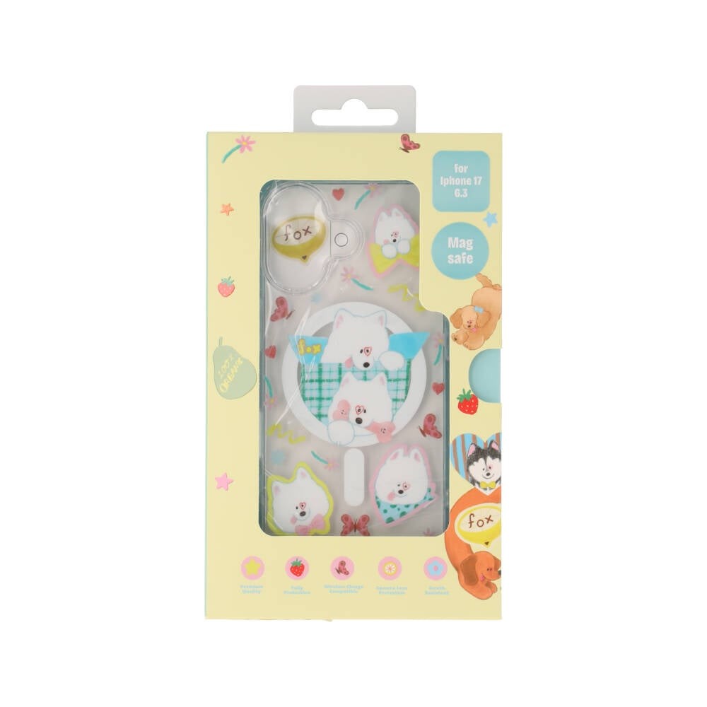 FOX x WORAPEACH เคส iPhone 17 Samoyed Magnetic