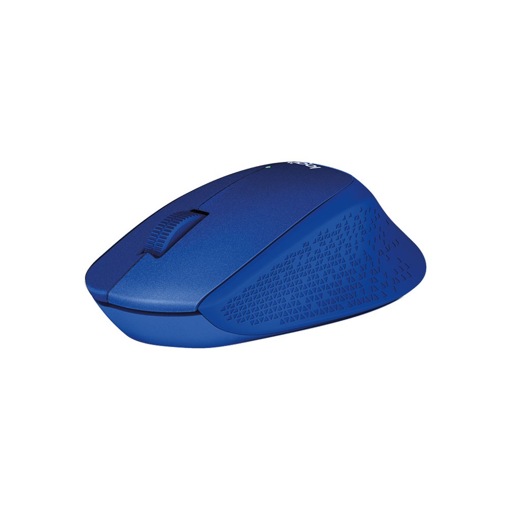 เมาส์ไร้สาย Logitech Wireless Mouse Silent Plus M331 Blue