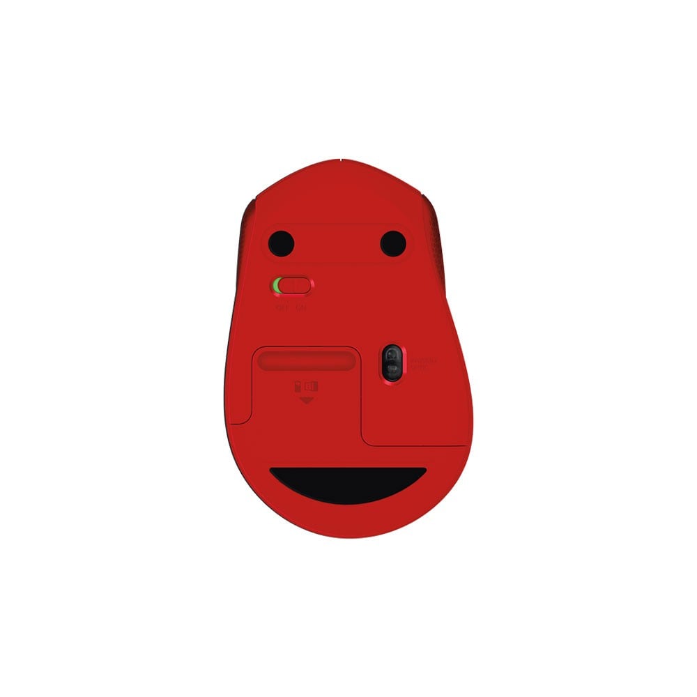 เมาส์ไร้สาย Logitech Wireless Mouse Silent Plus M331 Red