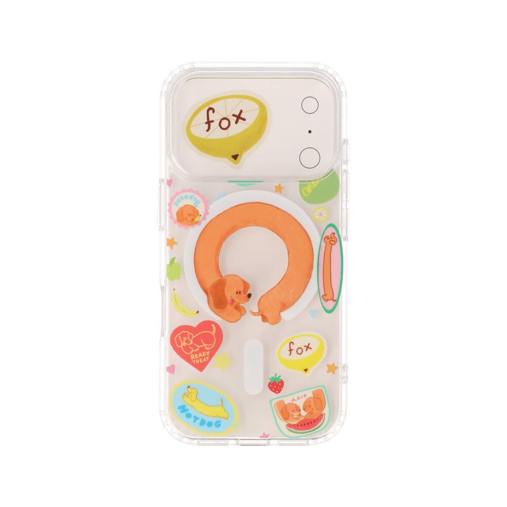 FOX x WORAPEACH เคส iPhone 17 Pro Dachshund Magnetic