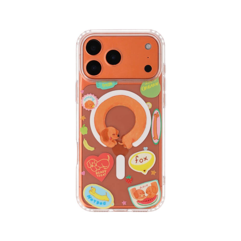 FOX x WORAPEACH เคส iPhone 17 Pro Max Dachshund Magnetic