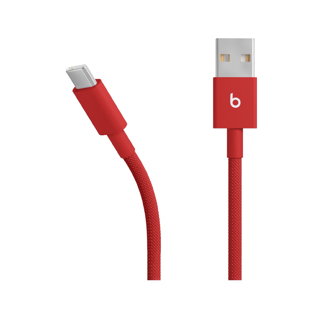 Beats USB-A to USB-C Woven Cable (1.5 m) - Rapid Red
