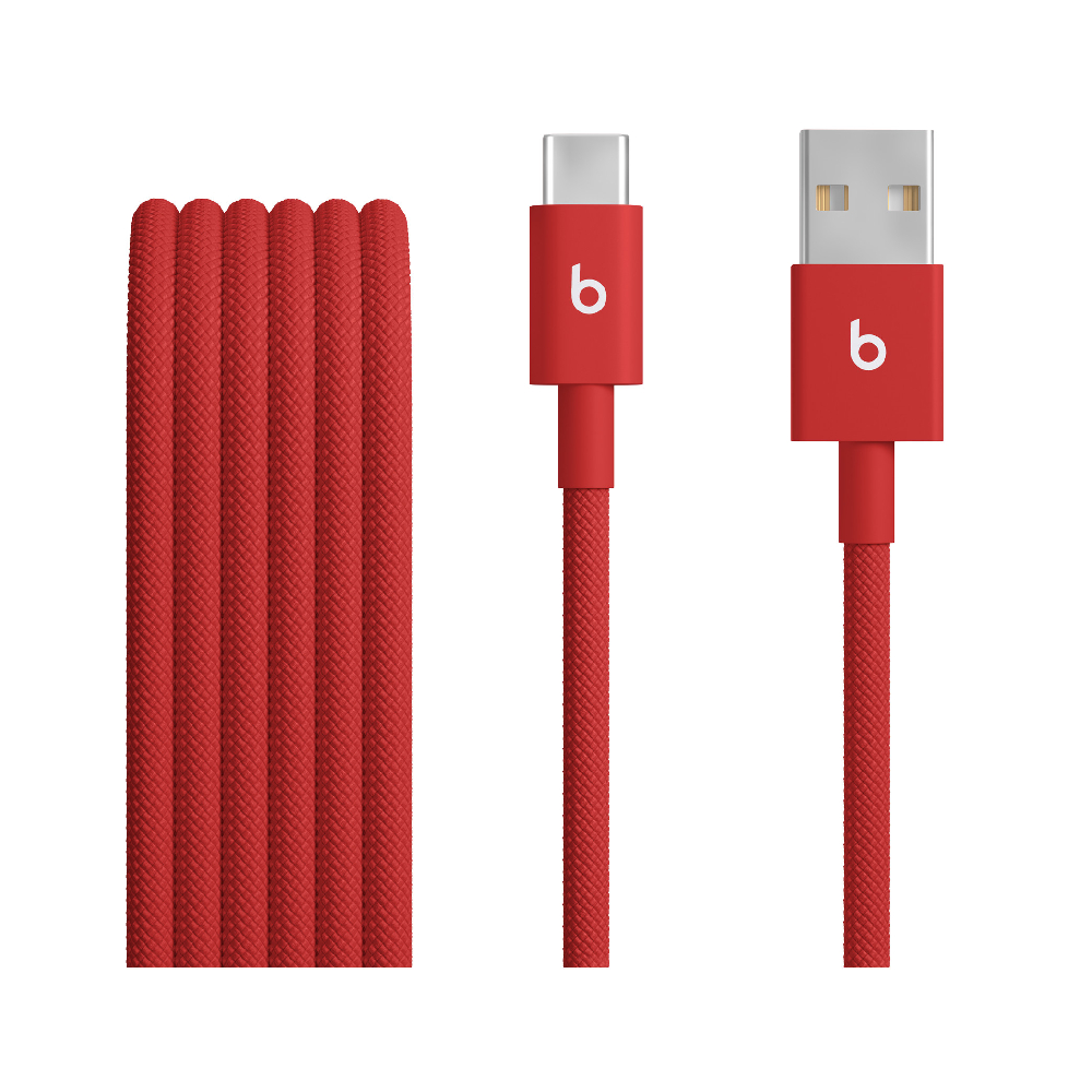 Beats USB-A to USB-C Woven Cable (1.5 m) - Rapid Red