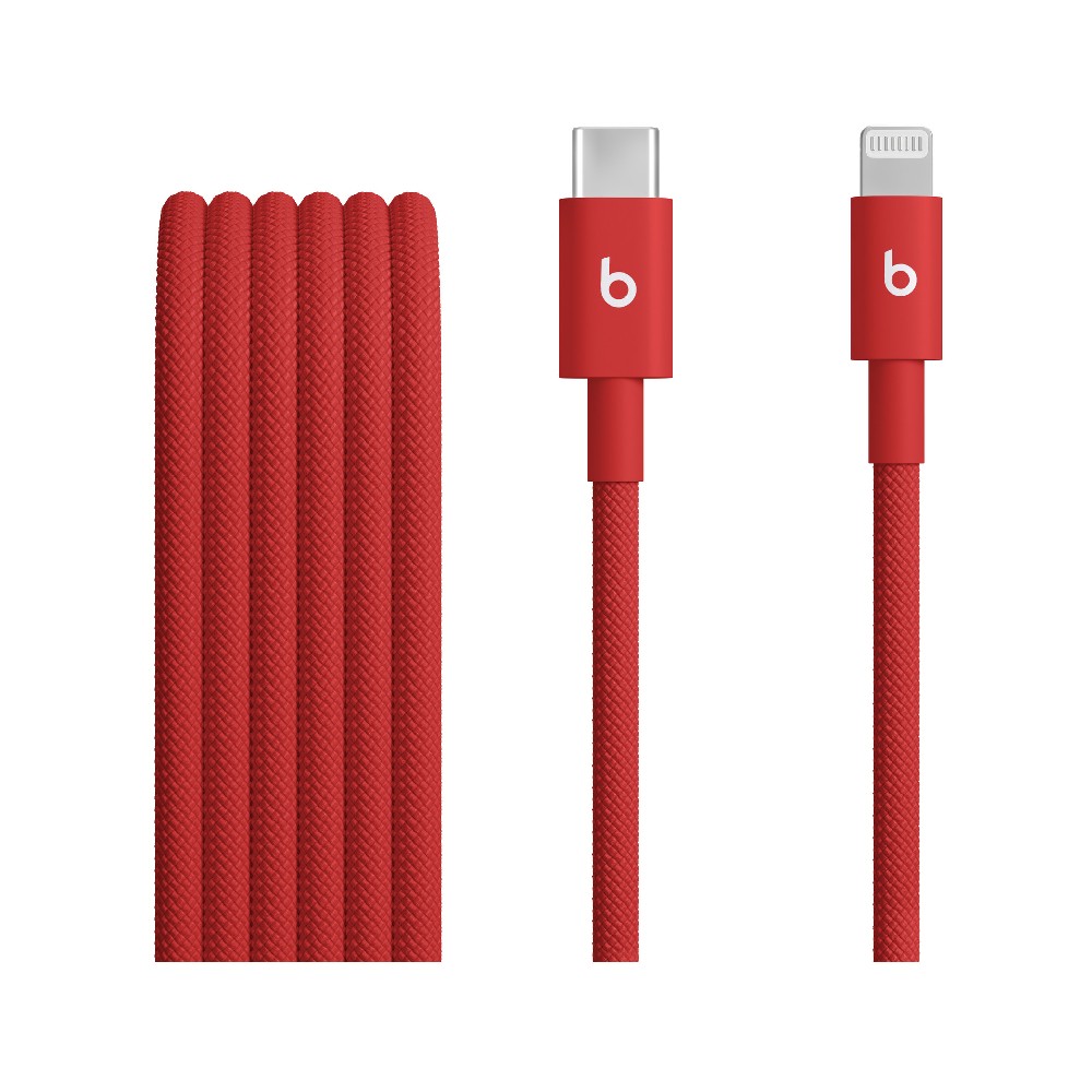 Beats USB-C to Lightning Woven Cable (1.5 m) - Rapid Red