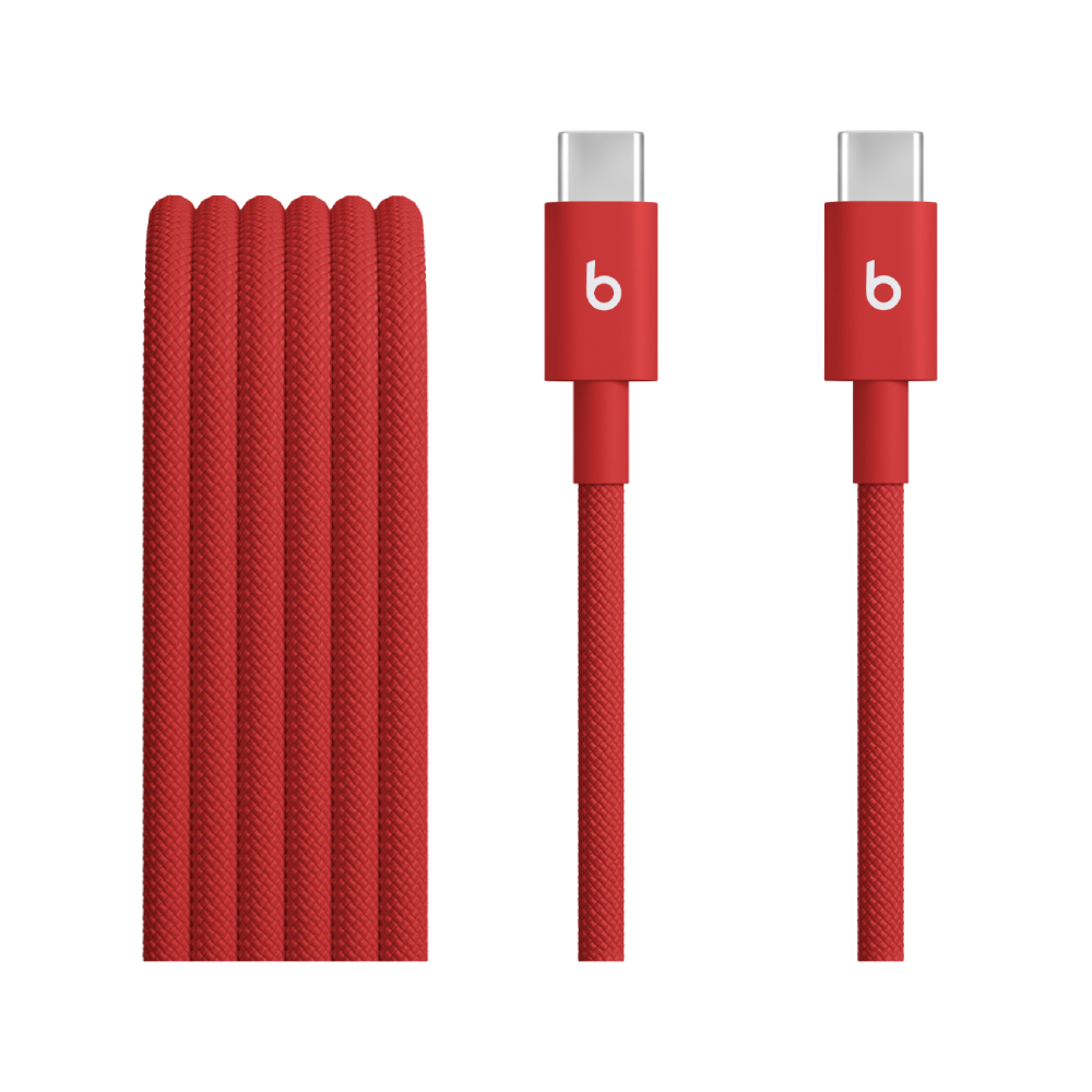 Beats USB-C to USB-C Woven Cable (1.5 m) - Rapid Red