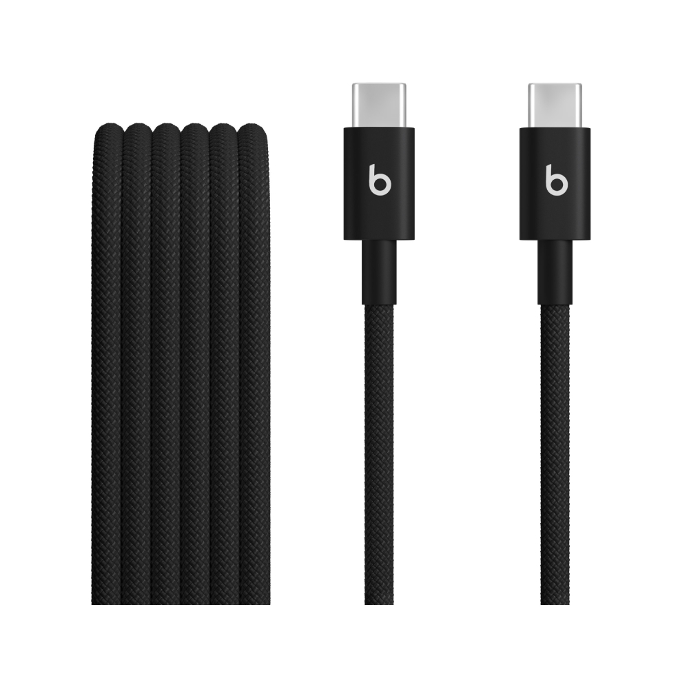 Beats USB-C to USB-C Woven Cable (1.5 m) - Bolt Black