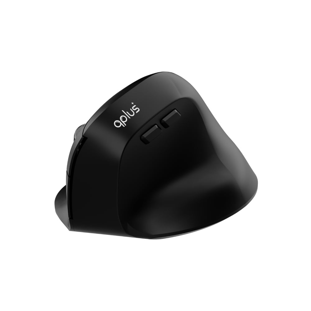 เมาส์ไร้สาย QPLUS Ergonomic Wireless Mouse 1952 Black