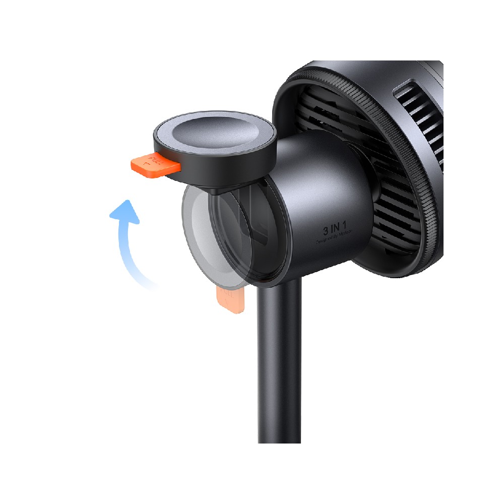ที่ชาร์จไร้สาย MCDODO 3-in-1 Qi2 Wireless Charger Magnetic MagQ Stand 25W Black (TEC-Cooling)