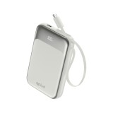 พาวเวอร์แบงค์ QPLUS 10000 mAh 15W Built-in Type-C LED Display W1026 White (CCC)
