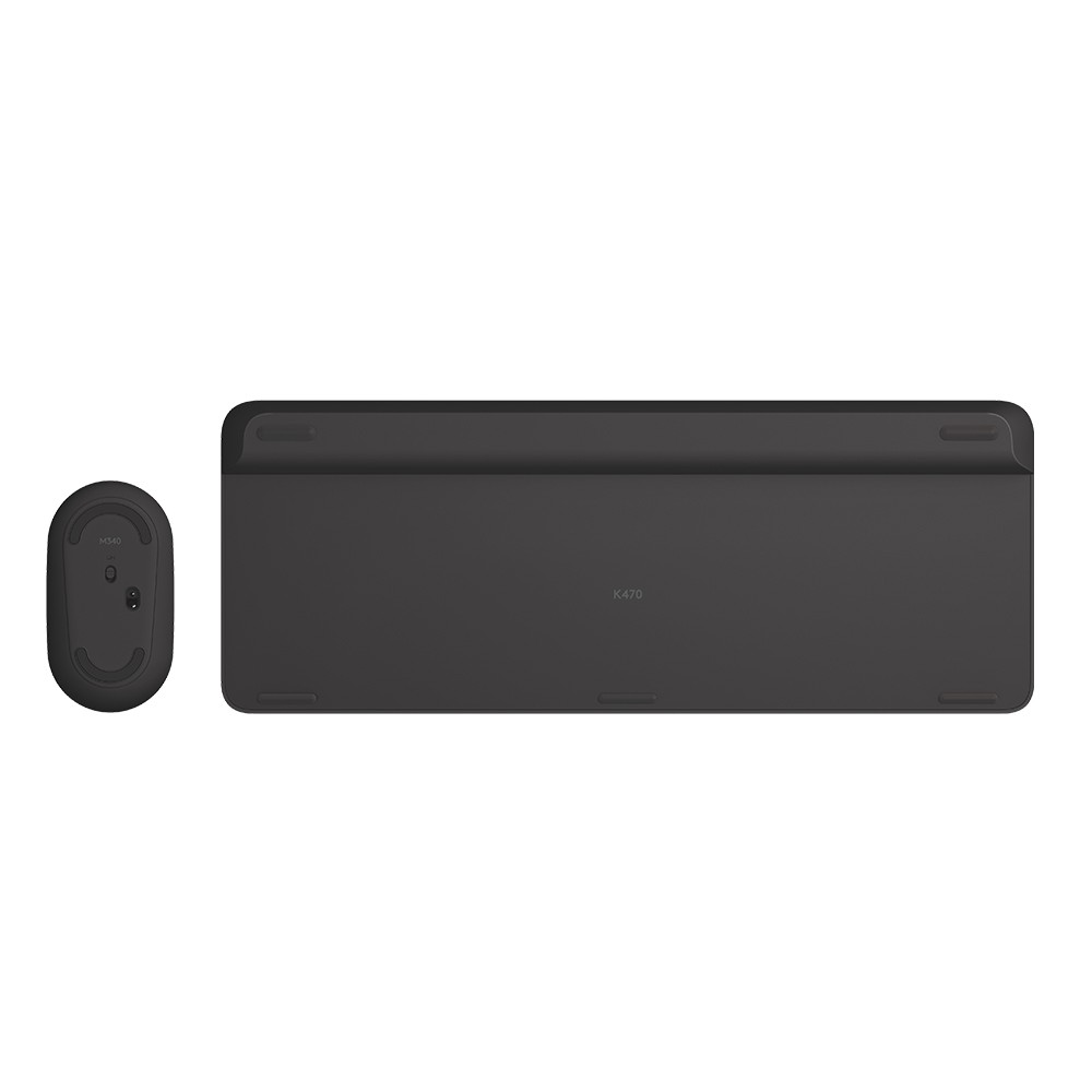 เมาส์และคีย์บอร์ดไร้สาย Logitech Wireless Mouse + Keyboard MK470 Slim Graphite (TH/EN)