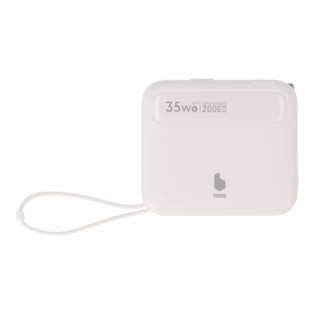 พาวเวอร์แบงค์ Blue Box 20000 mAh built-in Lightning/USB-C PD35W White (EP-P203)(CCC)