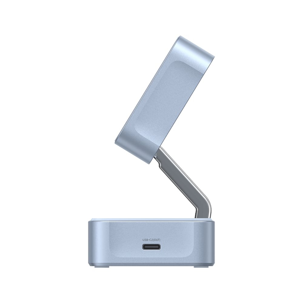 ที่ชาร์จไร้สาย Ugreen 2-in-1 Qi2.2 25W Magflow Foldable Magnetic Stand Blue (55960B)