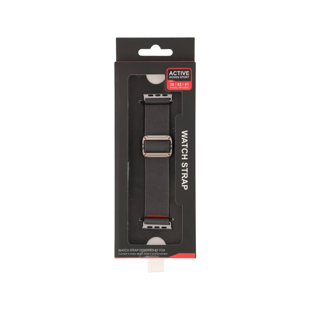 FOX สาย Apple Watch Strap (38/41/(S10&S11) 42mm) Active Woven Sport Grey