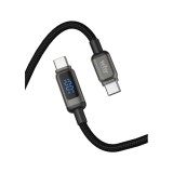 สายชาร์จ WHY USB-C to USB-C 100W Delta 1.2M Black (UC-1441C)