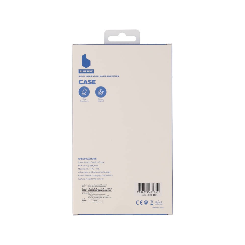 เคส Blue Box iPhone 17 LanyardFlex Clear White