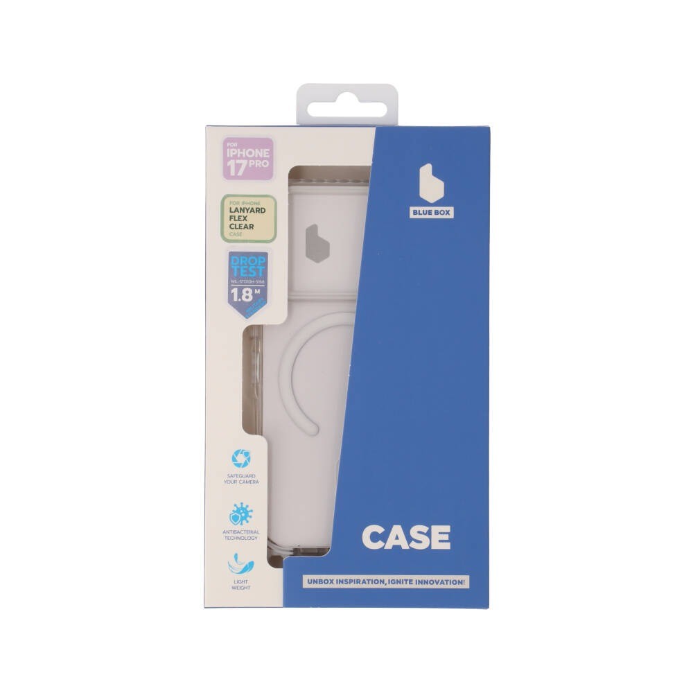เคส Blue Box iPhone 17 Pro LanyardFlex Clear White
