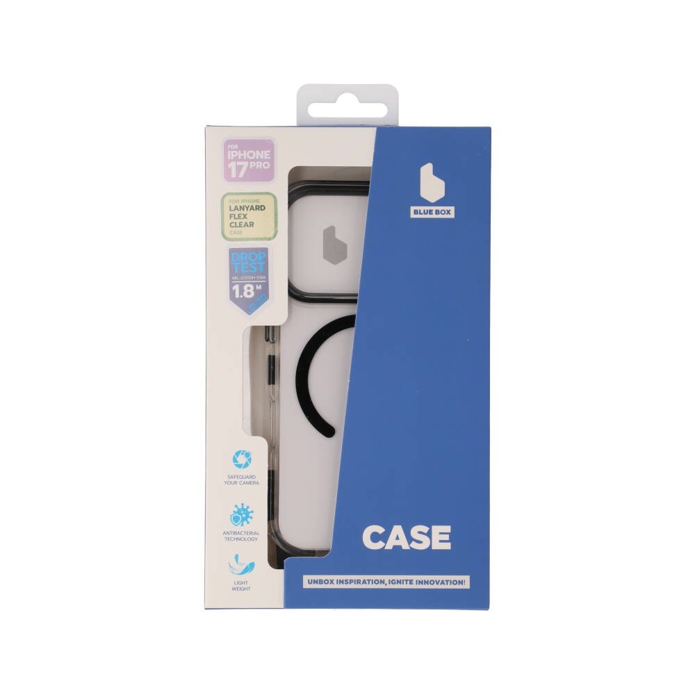 เคส Blue Box iPhone 17 Pro LanyardFlex Clear Black