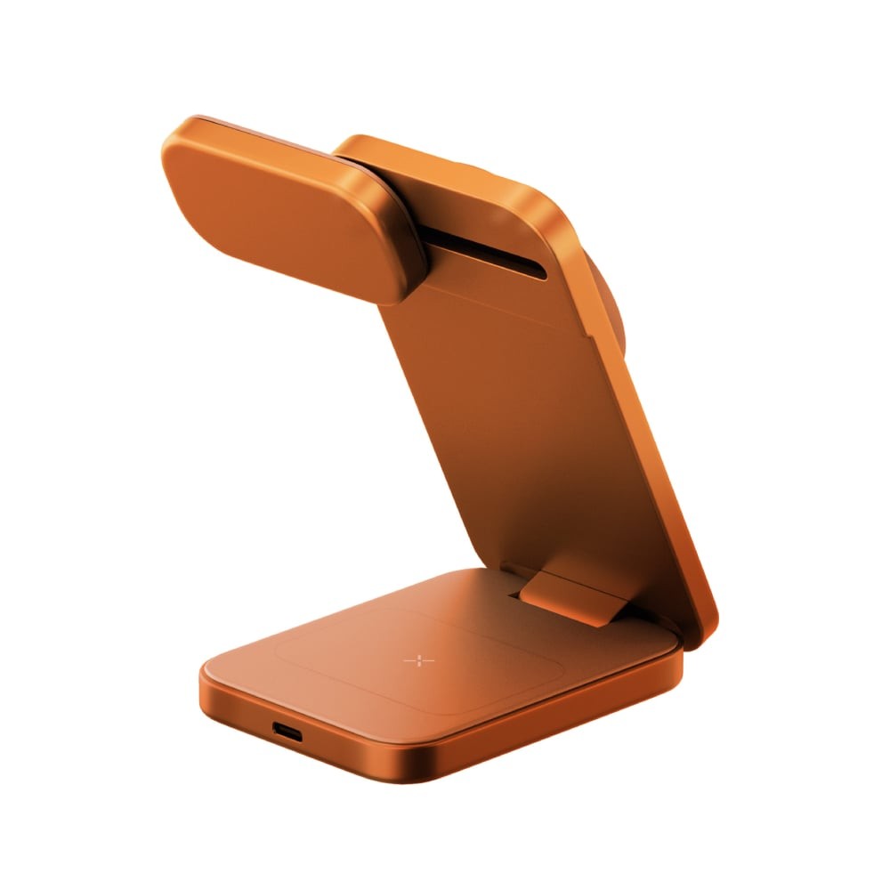 ที่ชาร์จไร้สาย ENERGEA 3-in-1 Qi2.2 Foldable Magnetic Stand MAGTRIO 25W Orange