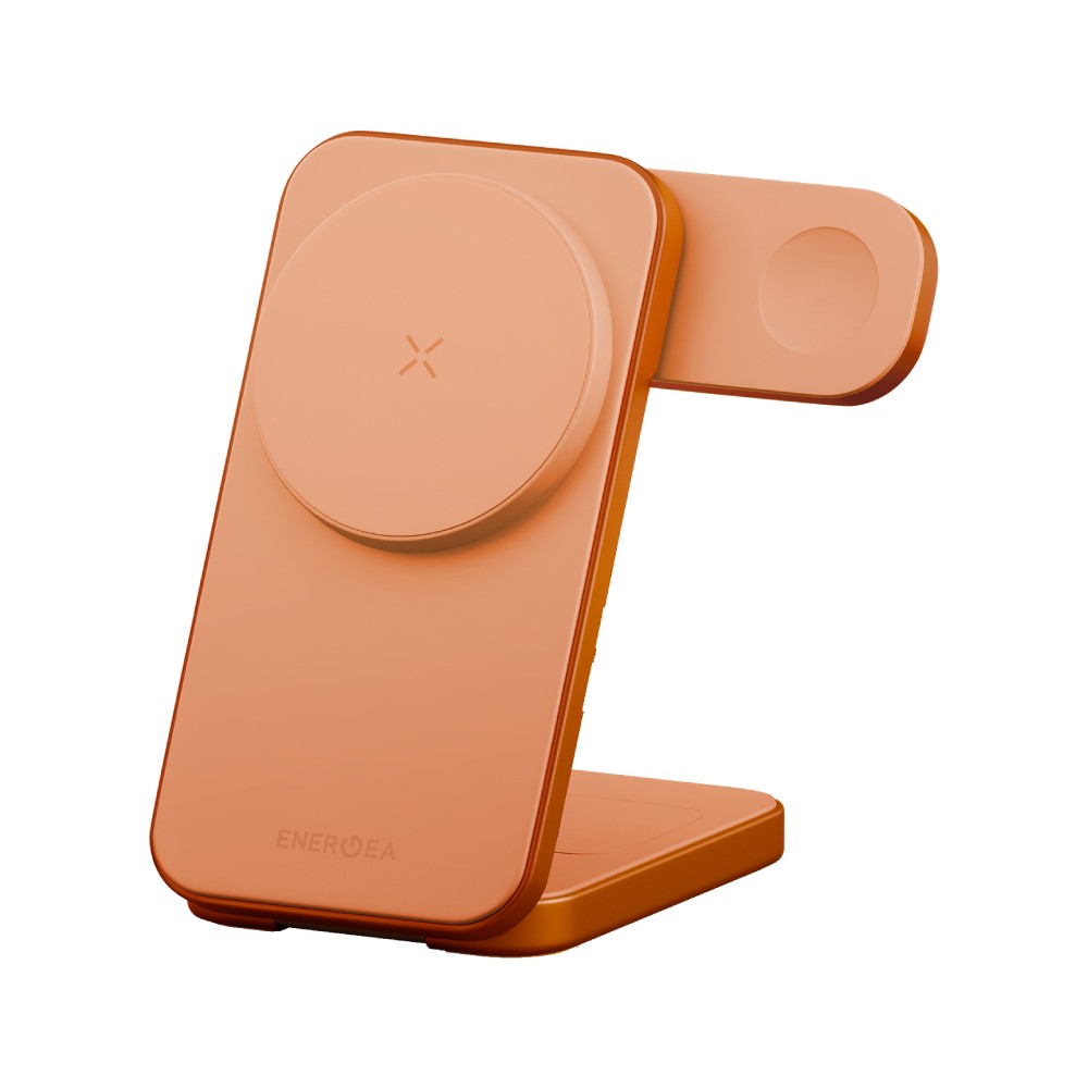 ที่ชาร์จไร้สาย ENERGEA 3-in-1 Qi2.2 Foldable Magnetic Stand MAGTRIO 25W Orange