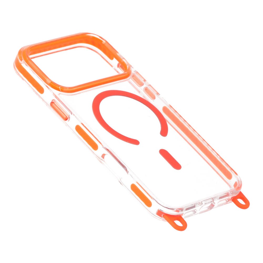 เคส Blue Box iPhone 17 Pro Max LanyardFlex Clear Orange
