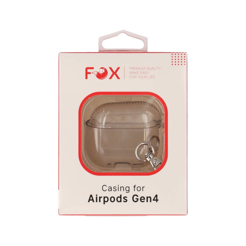 เคส FOX AirPods Gen 4 Air-Cushion Anti Yellow Bayer TPU Gray