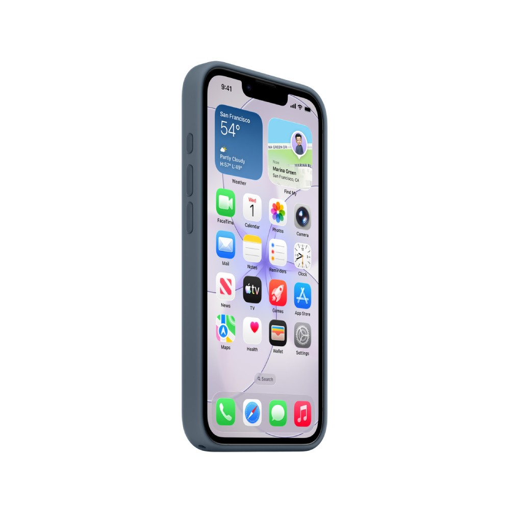 iPhone 17e Silicone Case with MagSafe - Anchor Blue