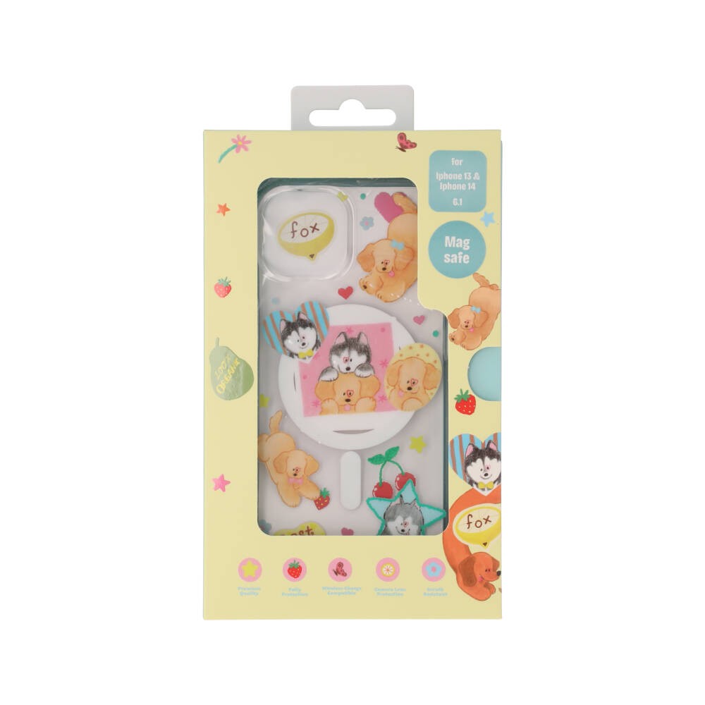FOX x WORAPEACH เคส iPhone 13/14 Golden/Husky Magnetic