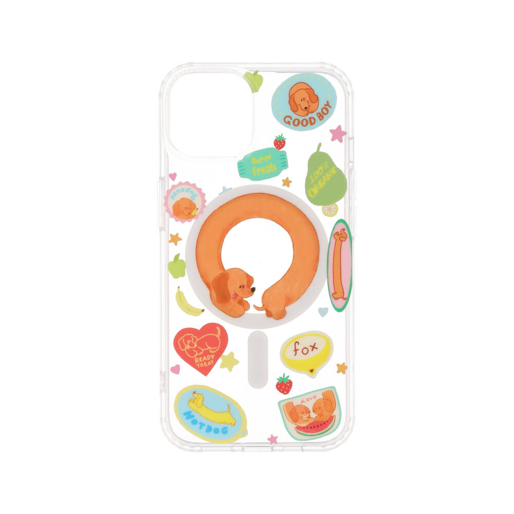 FOX x WORAPEACH เคส iPhone 13/14 Dachshund Magnetic