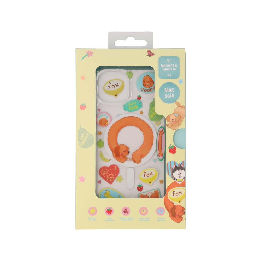FOX x WORAPEACH เคส iPhone 13/14 Dachshund Magnetic