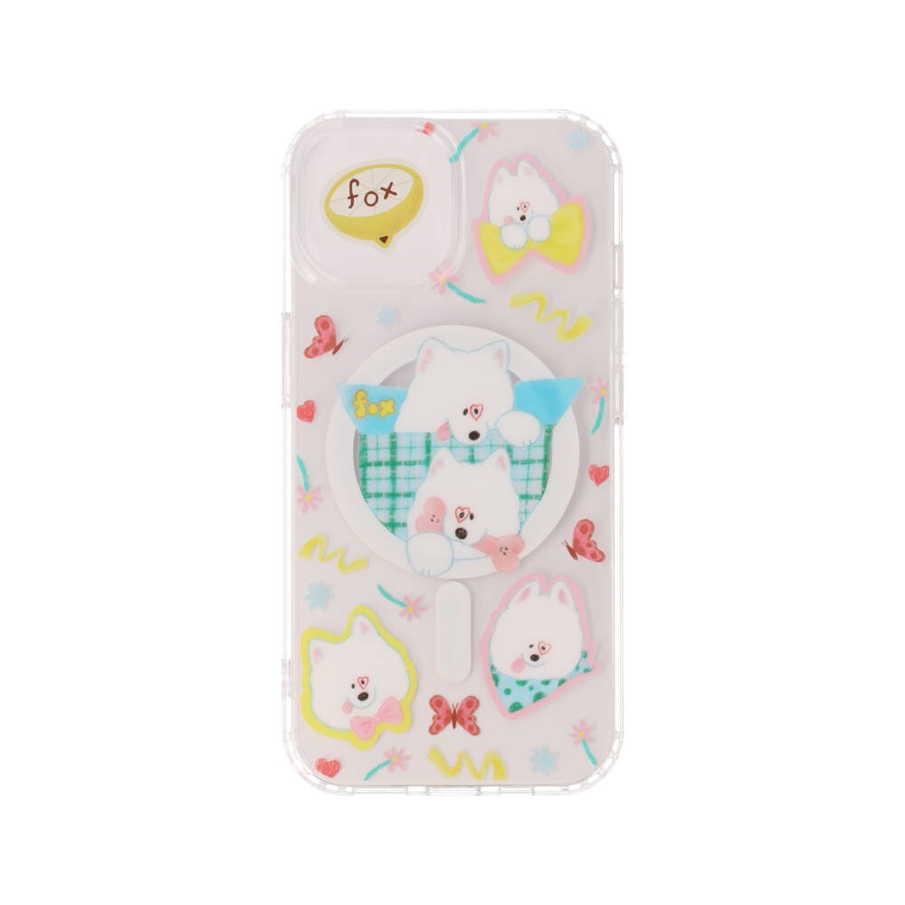 FOX x WORAPEACH เคส iPhone 15 Samoyed Magnetic