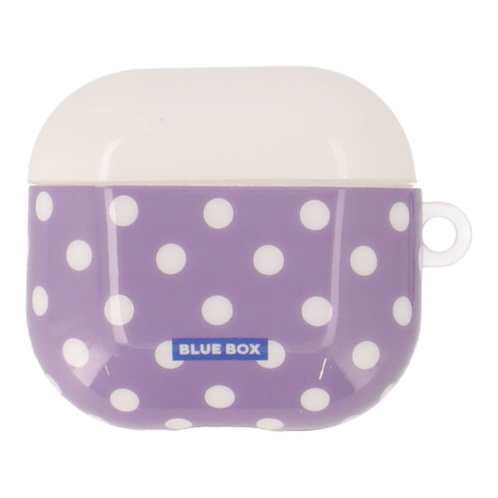เคส Blue Box AirPods 4 Polka dots White/Purple